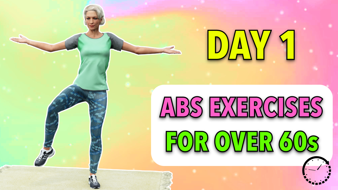DAY 1 OF 2 - ABDOMINAL EXERCISES FOR OVER 60s ﻿