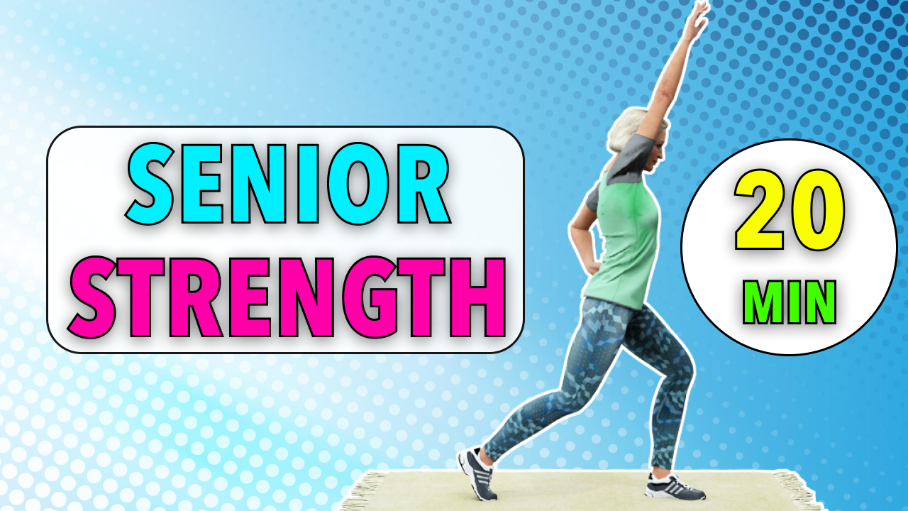 20 MIN SENIOR STRENGTH WORKOUT - OVER 60s EXERCISE