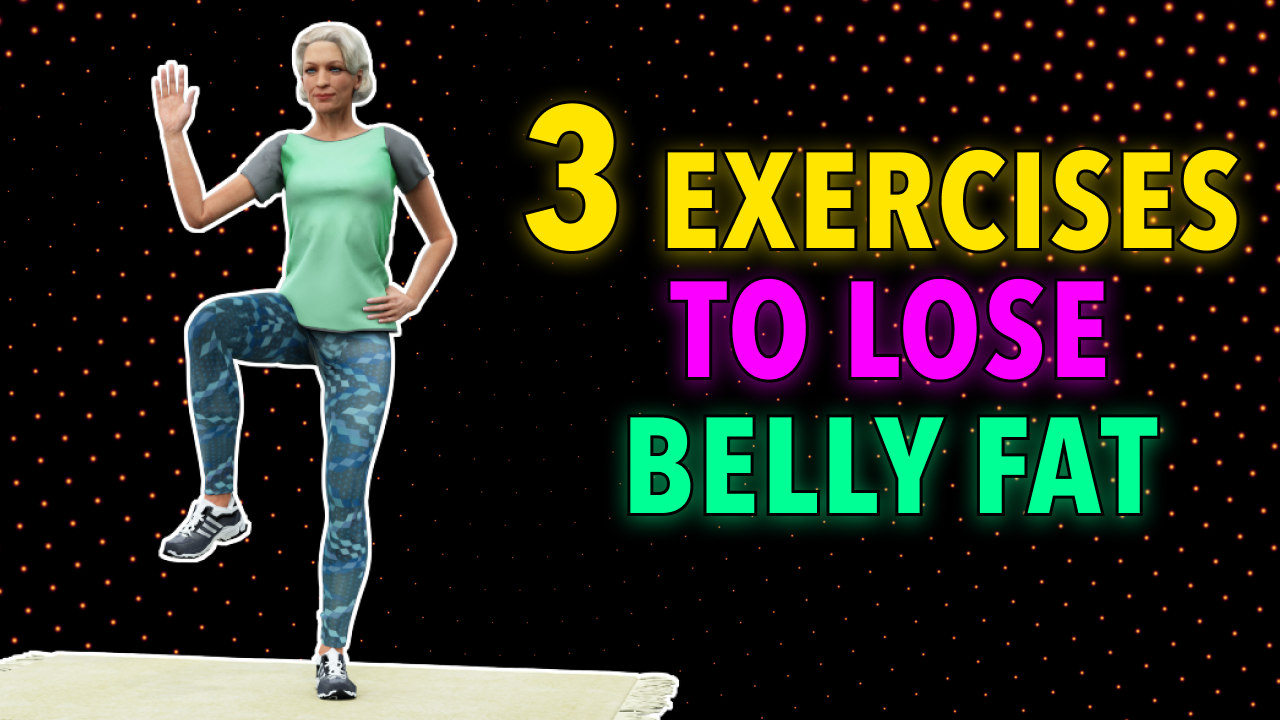3 BEST STANDING ABS - Senior Exercises To Lose Belly Fat