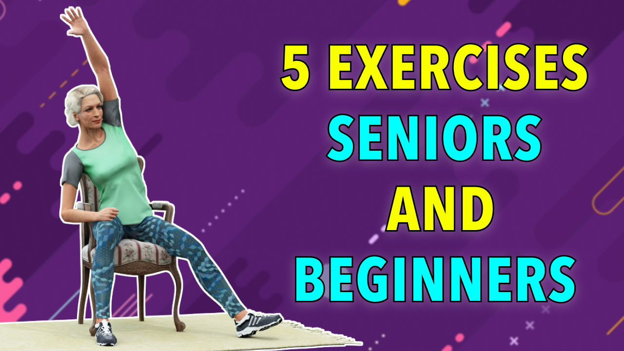 5 FUN EXERCISES FOR SENIORS AND BEGINNERS - HOME WORKOUT