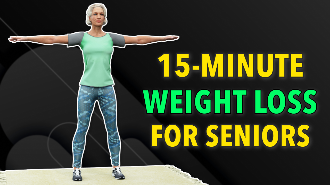 15-Minute Seniors Exercise to Lose Weight Fast at Home