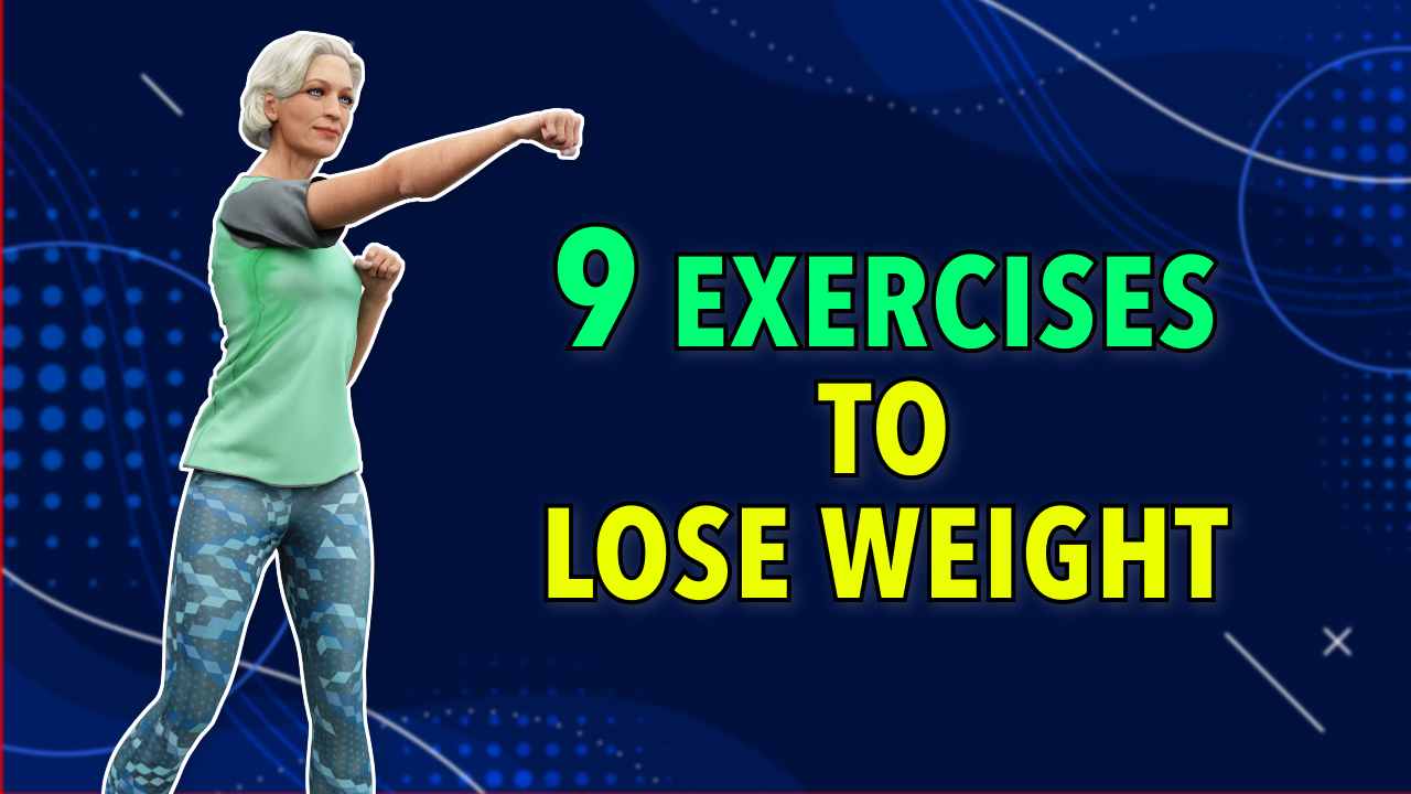 9 WEIGHT LOSS EXERCISES AT HOME – OVER 60s